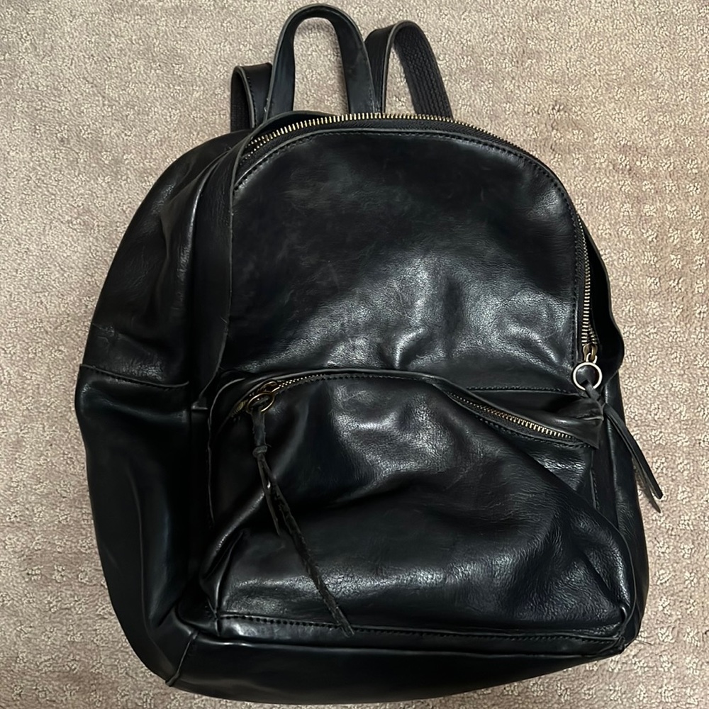 Madewell Black Leather backpack